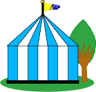 Tent in park